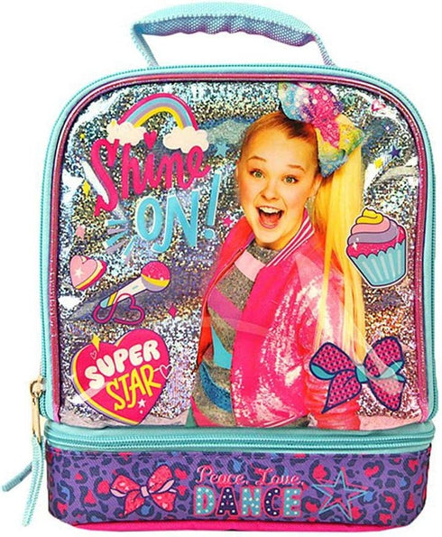 Nickelodeon JoJo Siwa Lunch Box Kit with Insulated Dual Compartment for Girls
