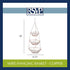 RSVP International Hanging Storage Collection 3-Tier Baskets, Copper Wire