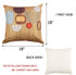 Throw Pillow Covers 18x18, Set of 4 Linen Throw Pillow Covers, Square Pillow Cushion Cases for Couch Sofa Bedroom Car, Orange.Valentine's Day Present
