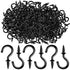 240 Pieces 1/2 Inch Cup Hooks Ceiling Hooks, Metal Cup Hook Screw-in Hanger for Indoor and Outdoor Hanging Use (Black)