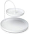 Umbra Poise Large, Double, Attractive Storage You Can Leave Out, Two-Tiered Jewelry Tray, Accessory Holder, White