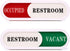 Vacant Occupied Sign(2 pack)for Home Office Hotles Hospital Restroom,Slider Door Sign (Tells Whether Room Vacant or Occupied), 6.7'' x 2''