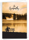 The Best Card Company - Pet Sympathy Card with Envelope - Animal Bereavement, Sorry for Loss - Sympathy Rainbow Cat C7219PSG