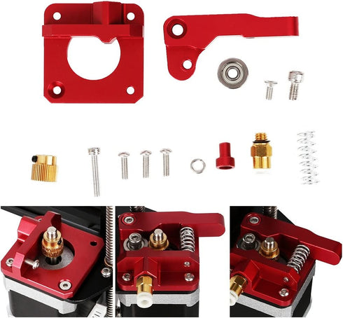 Creality Official Ender 3 Aluminum Extruder, 3D Printer Ender 3 Extruder, CR-10 Extruder Upgrade MK8 Drive Feed Bowden Extruders for Ender 3 Series, Creality CR-10 Series, Ender 5 Series