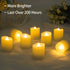 Flameless Candles Tea Lights with Remote Votive Candle LED Tea Light with Timer Realistic White Flickering Tealights Fake Candle - Battery Operated 200 Hours Holiday Decoration 1.3" Set of 12 Candles