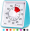 Secura 60-Minute Visual Timer, Classroom Countdown Clock, Silent Timer for Kids and Adults, Time Management Tool for Teaching (Blue)