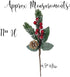 Pine Snowy Flower Picks 10 PiecesSnow Flocked Red Holly Berry Pine Cone Holiday Floral Sprays Decoration 11 Inch Flexible Stems DIY for Christmas Crafts Party Festive Home D©cor€¦