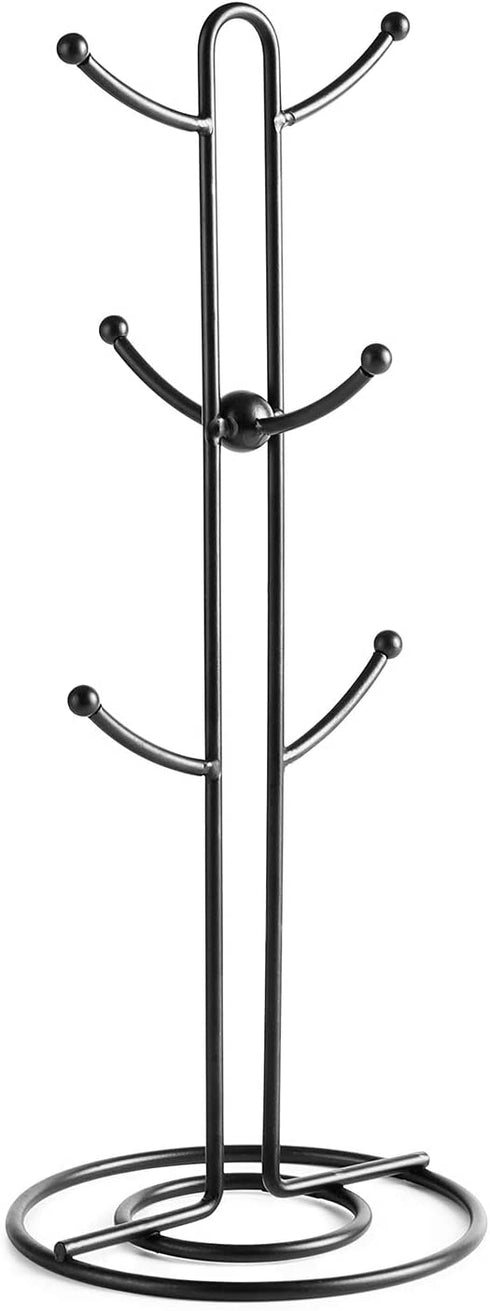 Sweese Mug Holder, Vintage Metal Wire Tree Stand for Coffee Mugs, Glasses, and Cups, 6 Mug Capacity, Black