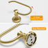 BESy Brushed Gold Toilet Tissue Paper Holder Brushed Gold Bathroom Accessories Toilet roll Paper Hanger, Wall Mounted, Rustproof