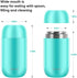 DaCool Insulated Lunch Container Hot Food Jar 24 oz Stainless Steel Vacuum Bento Lunch Box for Adult with Spoon Leak Proof Hot Food Insulated Container for Office Picnic Travel Outdoors, Cyan Blue