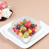 100Pcs Clear Plastic Take Out Containers,Square Hinged Food Container,Disposable Clamshell Dessert Trays Holders Boxes for Cake,Salad,Sandwiches,Hamburger,Pasta,Chips,5 x 4.7 x 2.8 Inch