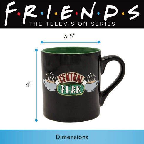 Silver Buffalo Friends Central Perk Ceramic Coffee Mug, 14 Ounce, White