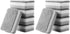 Hemoton 10pcs Kitchen Sponges for Dishes Scrub Sponges Dual-Sided Dishwashing Sponges for Kitchen (Grey)