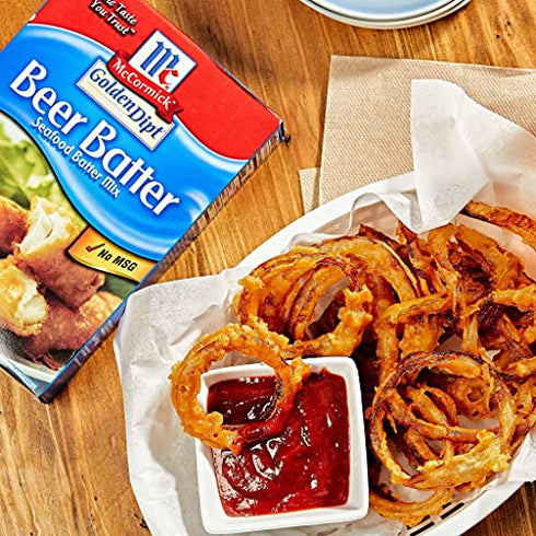 McCormick Golden Dipt Beer Batter Seafood Batter Mix, 10 oz