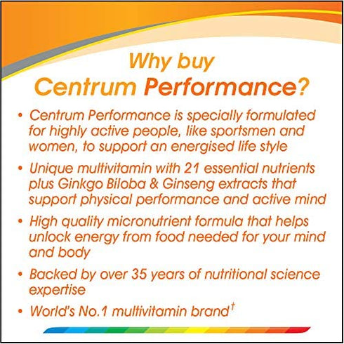 Centrum Performance - Pack Of 60
