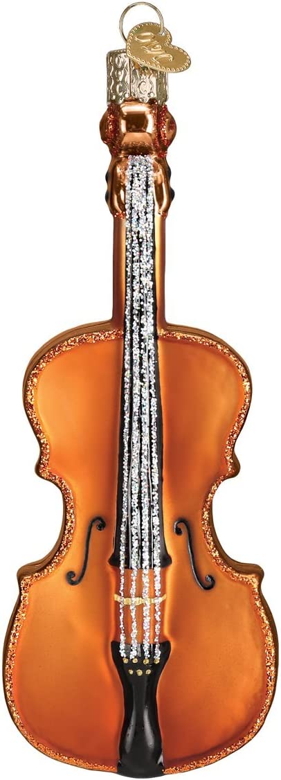 Old World Christmas 38053 Musical Instruments Glass Blown Ornaments for Christmas Tree Cello
