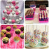 300 PCS Cake Pop Sticks and Wrappers Kit, Including 100ct 6-inch Paper Lollipop Sticks, 100ct Clear Candy Treat Bags Parcel, 100ct Gold Twist Ties for Cakepop, Lollipop, Hard Candy, Suckers, Chocolate