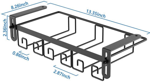 Under Cabinet Wine Glass Rack Black, Wine Glass Holder Under Shelf, Wine Glass Racks Under Cabinet Wine Glass Hanger, Under Shelf Wine Glasses Holder Under Cabinet, Stemware Rack Under Cabinet Cmecial