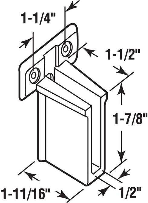 PRIME-LINE MP7016 Wire Shelf End Bracket, Pack of 6, White, 6 Piece