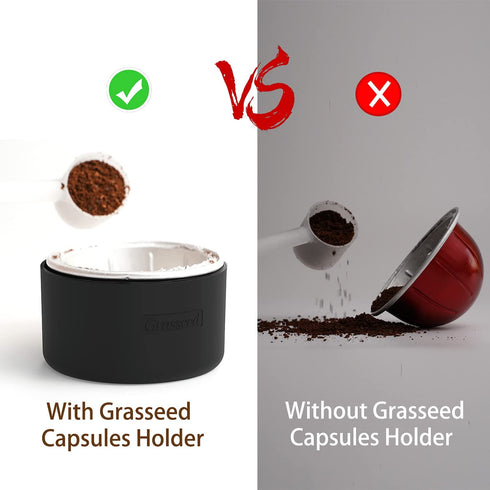Grasseed Reusable Vertuo Capsule Holder for Nespresso VertuoLine Capsules, Fits for Refill Nespresso Vertuo Pods Reusable Vertuoline Pods