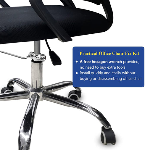 Fixing Sinking Office Chair, Office Chair Cylinder Replacement to Prevent Sinking, Adjustable Height Office Chair Gas Lift Cylinder Saver fix kit with A Wrench