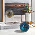 3Pcs 8cm/3.15inch Mosaic Decoration Ball Set Centerpiece Balls Gradient Mosaic Glass Solid Ball , for Centerpiece Bowls, Vases, Tables, Wedding, Party Thanksgiving Christmas Decoration (Black Blue)