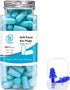 Lysian Ultra Soft Foam Earplugs 60 Pairs, 38dB SNR Ear Plugs for Sleeping, Travel, Shooting (Lake Blue)