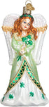 Old World Christmas Collection Glass Blown Ornaments for Christmas Tree Irish Angel