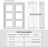 PONY DANCE Sidelight Door Panel - Glazed French Door Curtain Premium Blackout Window Drapes for Easy Installation Including Bonus Tieback, 25 Wide x 72 Long inch, Coffee Brown, 1PC