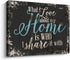 Family Canvas Wall Art, Home Prints Signs with Warm Saying Teal and Blue Wall Decor (12x15 inch)