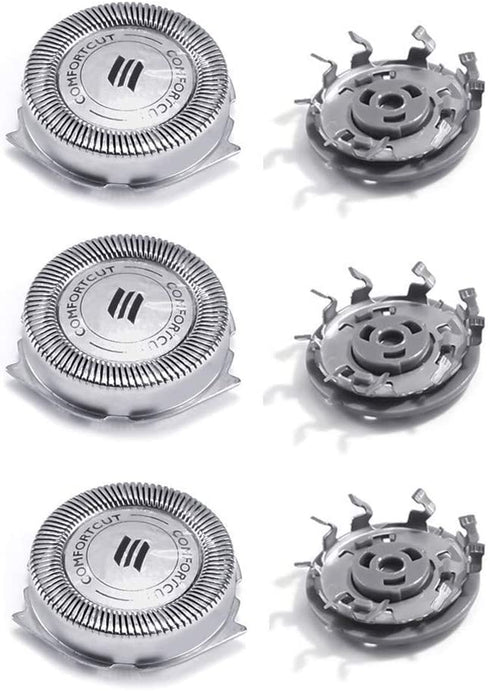 Centtechi Replacement Shaver Heads for Norelco Philips SH50, Electric Shaving Head 5000 Series Shavers Rotary Blades for Men Double Layers Trimmer Razor Accessories