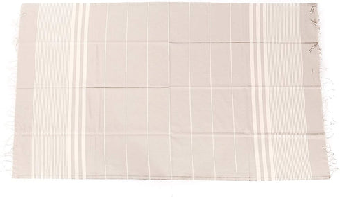 Realgrandbazaar Luna Turkish Towels Beach Towels %100 Cotton - Pre Washed Sand Free Quick Dry Soft 39x71 Bath Turkish Towel Beach Towel for Adults Oversized Clearance Goqan by realgrandbazaar (Beige)