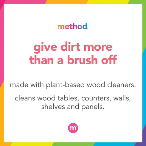 Method Daily Wood Cleaner, Plant-Based Formula that Cleans Shelves, Tables, and Other Wooden Surfaces While Removing Dust & Grime, Almond Scent, 828 ml Spray Bottles, 1 Pack, Packaging May Vary