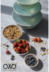 COOK WITH COLOR Mixing Bowls with Lids - 12 Piece Plastic Nesting Bowls Set includes 6 Prep Bowls and 6 Lids, Microwave Safe Mixing Bowl Set (Mint Ombre)