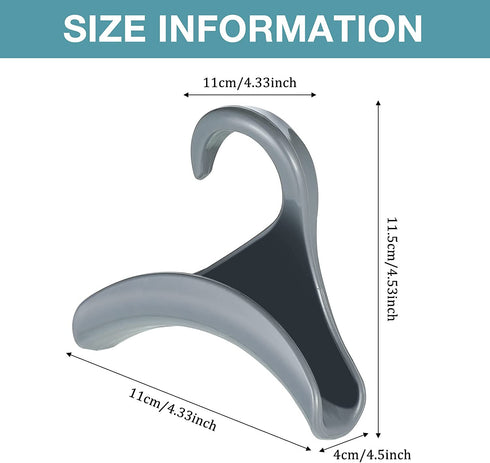 6 Packs Purse Hanger Hook Closet Organizer Handbag Rack Holder Plastic Purse Organizer for Closet Bag Hanger Exquisite Handbag Storage Hanging Tie Racks for Satchels Belt Scarf, Black, Grey and White