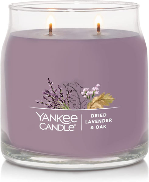 Yankee Candle Dried Lavender & Oak‹ Signature Medium Jar Candle