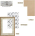 5x7 Picture Frame, Set of 2 Wood White and Brown Photo Frames for Wall and Tabletop Display,PS Collage Frame for Gallery and Room Decoration,Vertical or Horizontal Display.