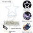 Christmas Decorations Outdoor Lights,11.5ft 317 LED Star Christmas Tree Lights,8 Memory Lighting Modes&Timer Christmas Star Lights for Yard,Wedding,Party,Christmas Decorations (White)