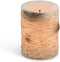 Everlasting Glow 3x4" Birch LED Candle, Timer Christmas, 3.9InL x 4.1InW x 4.5InH, Brown