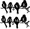 2 Pieces Metal Wall Art Decor Birds on Branch Metal Wall Art Decor Bird Silhouette Wall Sculpture Metal Birds Wall Art Home Wall Hanging Sign for Home Garden Office Indoor Outdoor Decorations