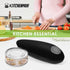 Electric Can Opener, Safe Smooth No Sharp Edges Can Opener for Almost Size Can, Best Gift for Women, Senior with Arthritis, Fits Perfect in Drawer (Black)
