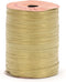 Berwick Offray Matte Holiday Gold Raffia Ribbon, 1/4'' Wide, 100 Yards