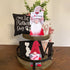 2PCS Mother's Day Gnome Decor, Handmade Scandinavian Plush Craft Tomte Swedish Gnome Elf Dwarf Doll Envelope I Love Mom Faceless Doll Decorations Gift for Mom