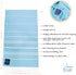 Karia Blue - Turkish Beach Towel (38 x 66) - 100% Cotton - Easy Dry Bath Towels - Authentic Turkish Towels - Vibrant Colors - Highly Absorbent - Extra Soft Touch - Prewashed€¦ (Troioan Blue)