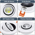 YGS-Tech 2 Inch LED Recessed Lighting Dimmable Downlight, 3W (35W Halogen Equivalent) COB Tai Chi Spotlight, 3000K Warm White, CRI80, LED Ceiling Light with LED Driver (4 Pack)