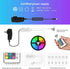 Lepro Music LED Strip Lights, 16.4ft RGB LED Strips with Remote Sync to Music, 5050 SMD LED Color Changing Strip Light for Bedroom, Home, TV, Parties and Fstivals