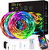Led Strip Lights 50ft, Led Lights for Bedroom with Remote and Bluetooth App Control, Music Sync RGB Color Changing Led Light Strips for Room, Bedroom, Kitchen