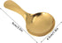 5Pcs Ice Cream Scoop, Mini Stainless Steel Short Handle Spoon for Tea Coffee Dessert Sugar Condiment Kids Eating(Gold)