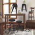 baibu Bar Stool Cushions, Super Breathable Round Bar Stool Cover Seat Cushion Black 12" - One Cushion Only