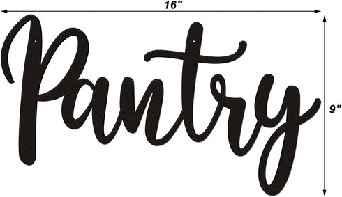Pantry Sign Pantry Metal Wall Decor for Home Kitchen Restaurant Coffee Shop Store Modern Farmhouse Wall Decor Housewarming Gift